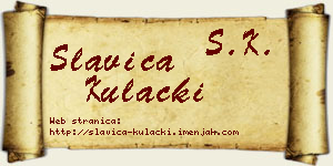 Slavica Kulački vizit kartica